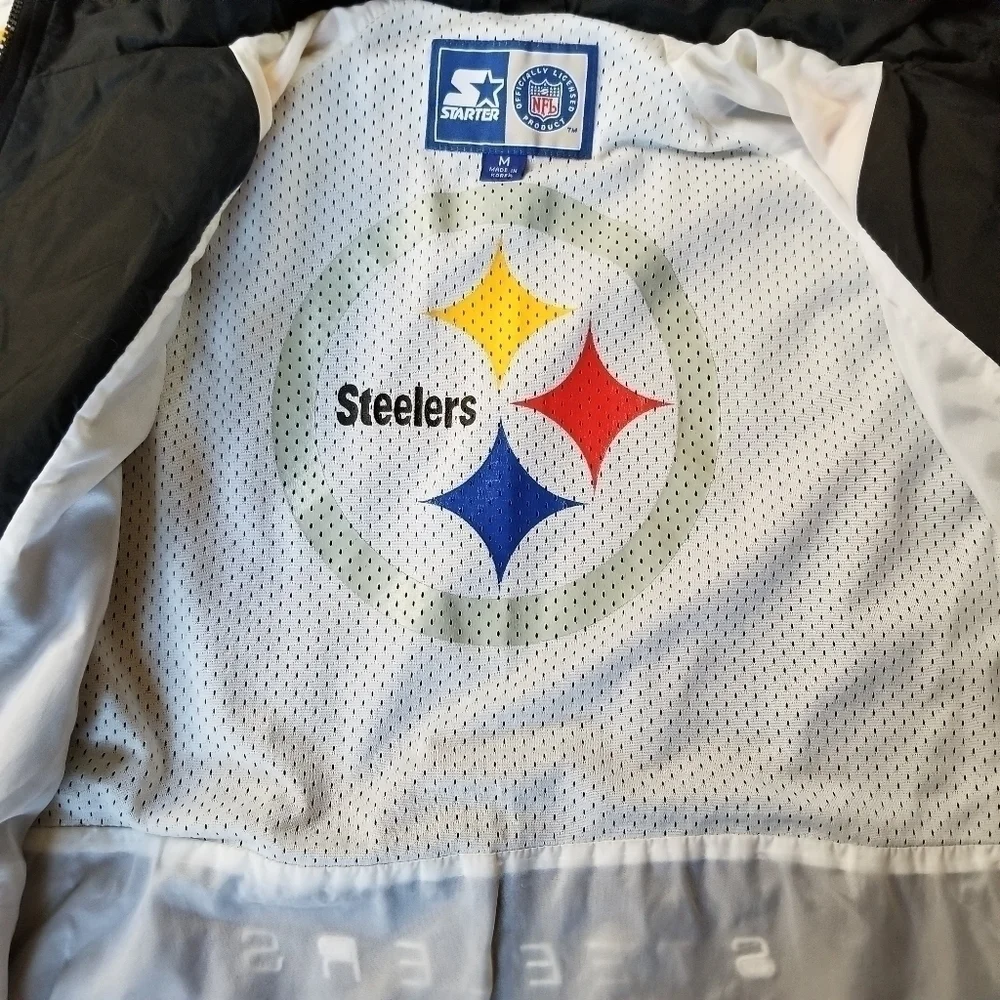 Starter Pittsburgh Steelers Made in Korea Full Zip Lightweight Jacket